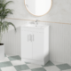 Alpine Jessica PVC Freestanding Vanity 60cm