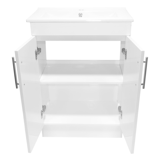 VUJE60P-Jessica-60cm Jessica-PVC-Vanity-Unit-Bathroom-60cm-White-Glossy-Perth-Alpine-Cheap