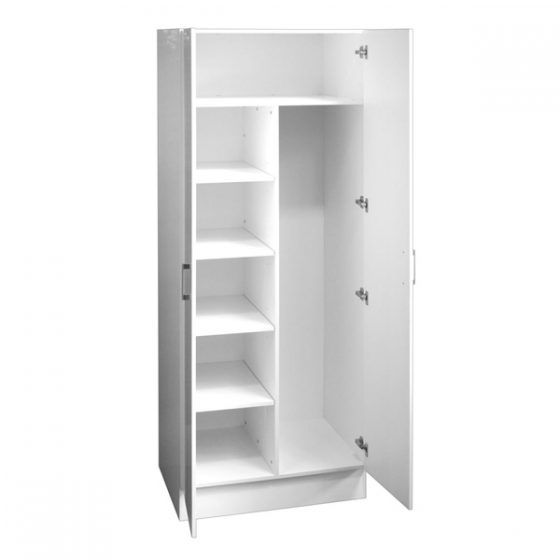 Combination Linen/Broom Cupboard 80cm - Open Combination Linen/Broom Cupboard 80cm - Open