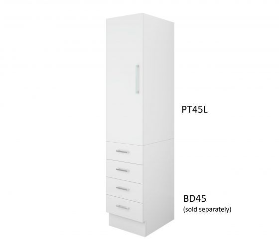 Pantry Topper 45cm Left Hand Hinge with Four Drawer Pantry Topper 45cm Left Hand Hinge with Four Drawer