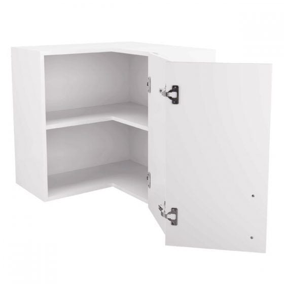 Corner Wall Cupboard 60cm Double Action Door Right Hand Hinged - Open Corner Wall Cupboard 60cm Double Action Door Right Hand Hinged - Open