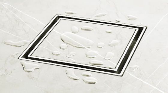 100mm Tile Floor Grate - Installed 100mm Tile Floor Grate - Installed