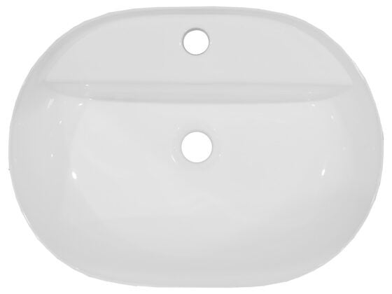 Cassino Vessel White - SKU A8029 - Top View Cassino Vessel White - SKU A8029 - Top View
