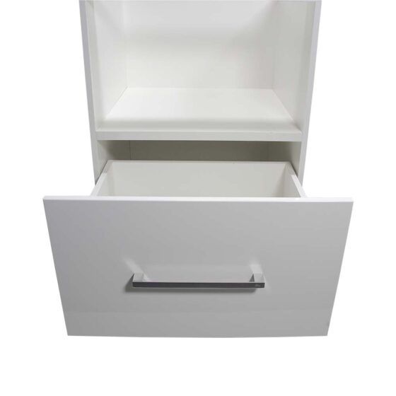 BUMW60 - Front Facing - Drawer Open - Alpine Microwave-Cabinet-with-Drawer-Alpine drawer