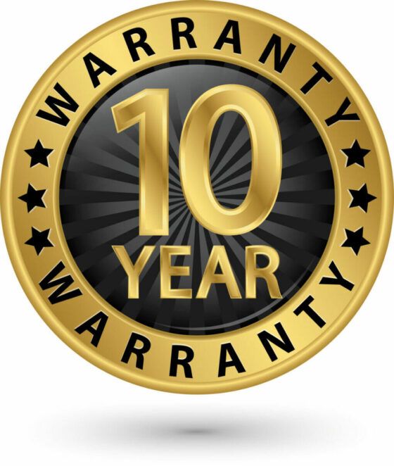 10-year warranty 10-year warranty