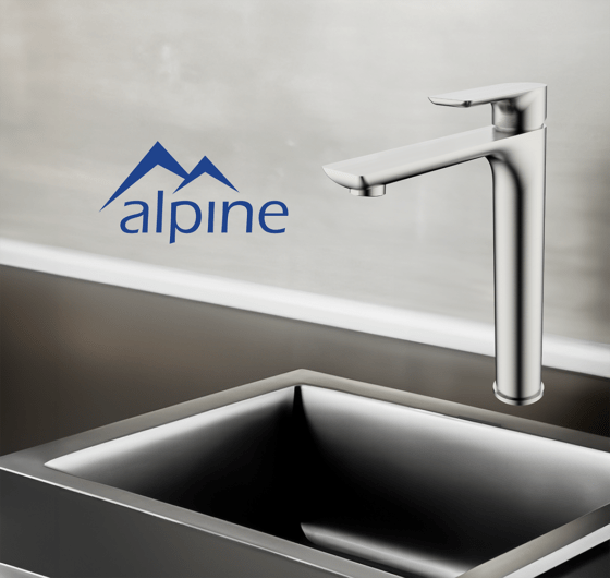 14102BN - Sky High Rise - Brushed Nickle - Alpine 14102BN - Sky High Rise - Brushed Nickle - Alpine