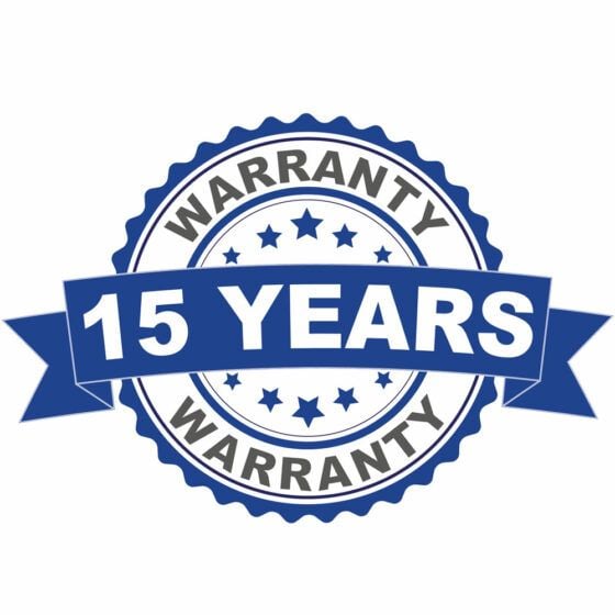 15 Years Warranty 15 Years Warranty