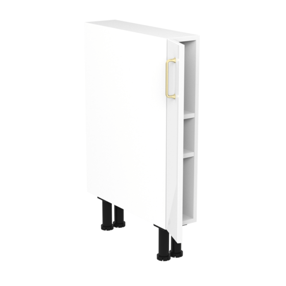 QBU15-BG-C3 Alpine Kitchen Base Cabinet Bottle Storage Unit Light 15cm - Compact & Functional Kitchen Storage