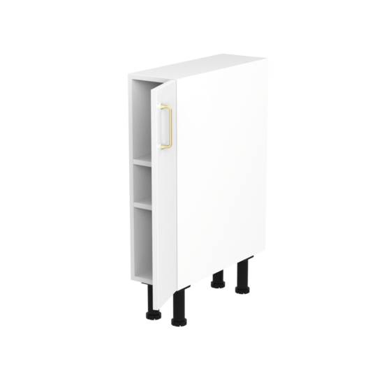 QBU20-BG-C3 Alpine Kitchen Base Cabinet Bottle Storage Unit Light 20cm - Compact & Functional Kitchen Storage