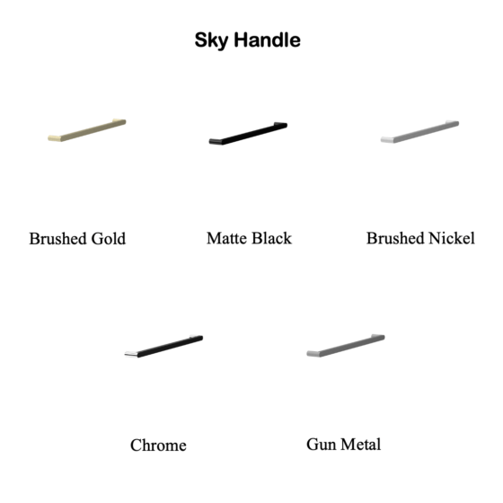 Sky Handle Sky Handle Brushed Gold Sky Handle Matte Black Sky Handle Brushed Nickel Sky Handle Chrome Sky Handle Gun Metal