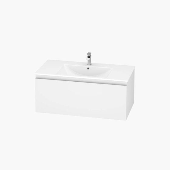 Alpine Marine Single Drawer PVC Vanity Unit 90cm