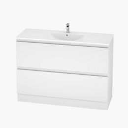 Alpine Marine Double Drawer & Kickboard PVC Vanity Unit 120cm  