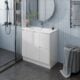 Alpine Laura PVC Vanity Unit 90cm