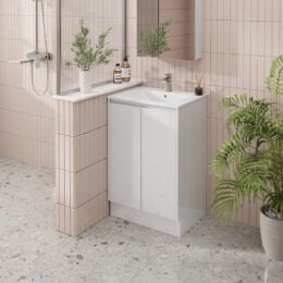 Alpine Laura PVC Vanity Unit 60cm  