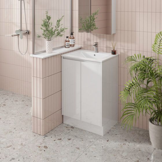 2025020007-7M Alpine Laura PVC Vanity Unit 60cm