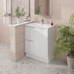 Alpine Laura PVC Vanity Unit 75cm  