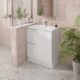 Alpine Laura PVC Vanity Unit 75cm