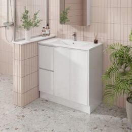 Alpine Laura PVC Vanity Unit 90cm  