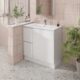 Alpine Laura PVC Vanity Unit 90cm