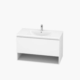 Alpine Marine Drawer & Shelf PVC Vanity Unit 90cm  