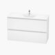 Alpine Marine Double Drawer PVC Vanity Unit 120cm
