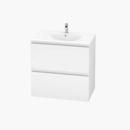 Alpine Marine Double Drawer PVC Vanity Unit 75cm  