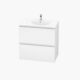 Alpine Marine Double Drawer PVC Vanity Unit 75cm
