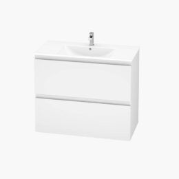 Alpine Marine Double Drawer PVC Vanity Unit 90cm  