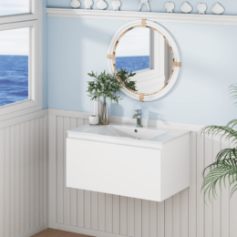 Alpine Marine Single Drawer PVC Vanity Unit 75cm  