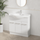 Alpine Jessica Semi-Recessed PVC Freestanding Vanity 90cm