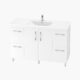 Alpine Monica PVC Vanity Unit 120cm