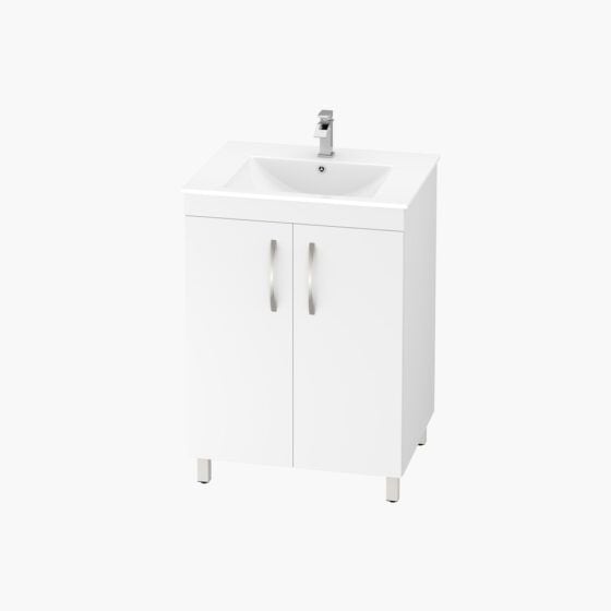 Alpine Monica PVC Vanity Unit 60cm
