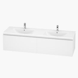 Alpine Marine Single Drawer PVC Vanity Unit Double Bowl 150cm  