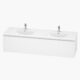 Alpine Marine Single Drawer PVC Vanity Unit Double Bowl 150cm