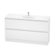 Marine Double Drawer & Kickboard PVC Vanity Unit Single Bowl 150cm