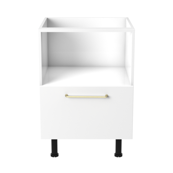 QBUMV-BG-C2 Alpine Q Base Microwave Cabinet with 1 Drawer 60cm - Style Meets Functionality
