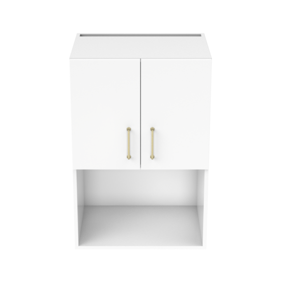 QWUMV-BG-C1 Alpine Q Microwave Wall Unit 60cm - 2 doors Wall Cupboard Microwave Hutch 60cm