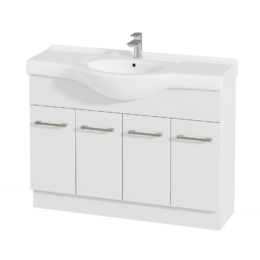 Alpine Jessica Semi-Recessed PVC Freestanding Vanity 120cm  