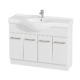Alpine Jessica Semi-Recessed PVC Freestanding Vanity 120cm