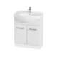 Alpine Semi-Recessed PVC Freestanding Vanity 75cm