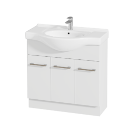 Alpine Jessica Semi-Recessed PVC Freestanding Vanity 90cm  