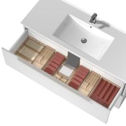 Alpine Cassie PVC Vanity Unit 120cm Alpine Cassie PVC Vanity Unit 120cm