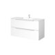 Cassie 2 Drawer PVC Vanity Unit 120cm storage detail